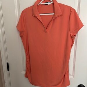 Women's Orange Polo Shirt